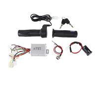 Contrôleur de vélo électrique Kit de capuchon de gaz Poignée en caoutchouc en alliage d'aluminium 24 V 250 W Contrôleur brossé avec port de charge Serrure de porte électrique pour vélo électrique