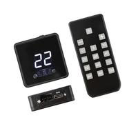 Contrôleur de ventilateur à 4 broches 5 V 12 V 24 V avec affichage numérique Télécommande entrée refroidissement charge rapide contrôleur de ventilateur avec télécommande