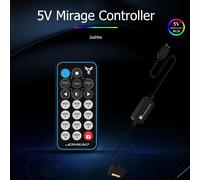 contrôleur de ventilateur AURA RGB, 5V, 3 broches, pour boîtier PC, bande lumineuse, télécommande SATA, alimentation avec bande lumineuse