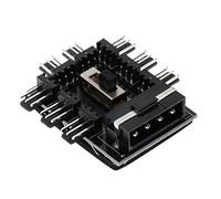 Contrôleur de ventilateur de refroidissement pour ordinateur 4 broches avec interrupteur à 3 niveaux