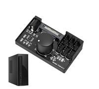 Contrôleur de Ventilateur d'Ordinateur | Hub de Ventilateurs | Bouton de Vitesse Accessoires Refroidissement Interface 4 Broches,Pour Salle Serveur Configuration Overclocking Poste de Travail Ordinate