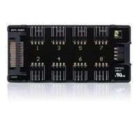 Noctua Hub de ventilation NA-FH1 – 8 canaux, 8 ventilateurs 12V/5V 4 broches PWM/3 broches – Noir