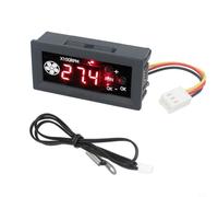 Contrôleur de ventilateur numérique à 4 fils 12 V 3 A, régulateur de température avec écran LCD, refroidissement du boîtier d'ordinateur, compatible avec le signal 25 kHz (3P + anneaux)