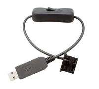 Contrôleur de Ventilateur USB | Connecteur USB 3-Broches/4-Broches PWM - Adaptateur De Vitesse Maximale Du Ventilateur | pour Ordinateur de Bureau, Système de Refroidissement et Entretien Automobile