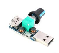 Contrôleur de ventilateur USB réglable, module de régulateur de débit d'air variable de 2,5 V-8,0 V avec interrupteur marche/arrêt, variateur de tension portable pour ventilateurs de bureau et