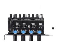 Contrôleur de ventilateurs PC à 8 canaux et 4 boutons, système de gestion thermique intelligent avec résistance ajustable et capacités de