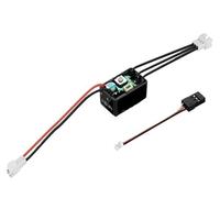Contrôleur de vitesse 25 A sans balais/balais, capteur, 6 V/7,4 V, compatible avec les moteurs piste 1/16, 1/18 et 1/24(WP Mini 24 25A ESC)