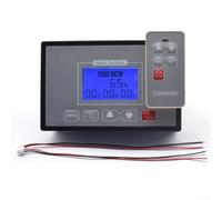Contrôleur de vitesse de moteur CC avec affichage numérique LCD, télécommande sans fil, minuterie et contrôle réversible, ralenti/arrêt, entrée 10-55 V, crête 60 A, prend en charge la limite