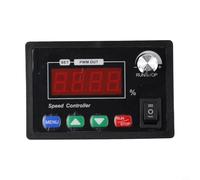 Contrôleur de vitesse de moteur CC avec interrupteur marche arrière, entrée 10-55 V, courant max 40 A, affichage numérique et bouton pour automatisation industrielle et génération