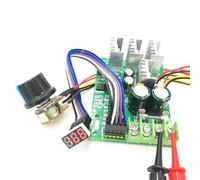 Contrôleur de vitesse de moteur PWM DC, affichage numérique 0, module d'entraînement réglable, entrée 6V ~ 60V, Max30A, 50 pièces