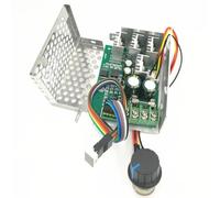 Contrôleur de vitesse de moteur PWM DC, affichage numérique, module d'entraînement réglable 0~6V ~ 60V, entrée Max30A avec étui, 50 pièces