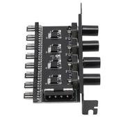 contrôleur de vitesse de ventilateur à 4 boutons,Hub de ventilateur PC 8 canaux,Contrôleur de vitesse de ventilateur 12V à 4 boutons,Contrôleur de vitesse de ventilateur CPU HDD VGA,Contrôleur de vite