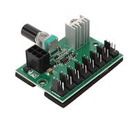 Contrôleur de Vitesse de Ventilateur de Boîtier 12V 8 Voies, Contrôleur de Concentrateur de Ventilateur PWM, Contrôleur de Ventilateur PC pour Ventilateur de Processeur 4 Broches 3 Broches 2 Broches