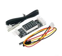 Contrôleur de vitesse de ventilateur PWM 12 V avec module d'affichage numérique de la température, 4 fils 3 A DC 8 16 V pour la gestion programmable du ventilateur de refroidissement