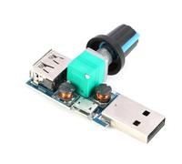Contrôleur de vitesse de ventilateur USB avec interrupteur à bouton, régulateur de débit d'air réglable 2,5 V-8,0 V pour ventilateurs de bureau 5 V dans le dortoir de bureau