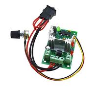 Contrôleur de vitesse du moteur CC 6-30 V 80 W 6 A - Couple élevé réglable 6 V 12 V 24 V PWM - Régulateur de vitesse variable avec interrupteur de contrôle réversible - Potentiomètre