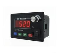 Contrôleur de vitesse du moteur DC10-55 V, tachymètre numérique LED à 4 chiffres, interrupteur à bouton réglable vers l'avant et l'arrière, pour une régulation de vitesse précise