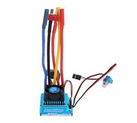 Contrôleur de vitesse électrique sans balais étanche 120 A, ESC sans balais pour voitures et bateaux RC 1/10 et 1/12, avec régulateur de tension BEC 5,3 V 5 A, réglage du frein à 4