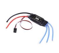 Contrôleur de vitesse électrique XXD Brushless 30A ESC 2-4S avec 5V 2A BEC for hélicoptère multicopter Rc(Long wire no plug)