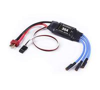 Contrôleur de vitesse électrique XXD Brushless 30A ESC 2-4S avec 5V 2A BEC for hélicoptère multicopter Rc(Long wire)