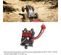 Contrôleur de vitesse électronique 4WD ESC sans balais pour voiture télécommandée doté d ' une conception anti-interférences et améliore la dissipation thermique ESC de voiture