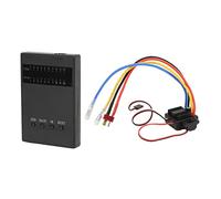 Contrôleur de vitesse électronique (ESC) 80A à balais avec carte de programmation, étanche, protection multiple, 5,8 V/3 A, pour voitures RC 1/8 et 1/10.