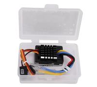 Contrôleur de vitesse électronique ESC brossé pour les voitures RC, ESC brossé à l'épreuve des intempéries avec 3 modes 6.5 V 5A BEC et Capulet de réglage pour 540 550 750 Motors