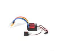 Contrôleur de vitesse électronique sans balais, 1 pièce 60 A sans balais RC ESC 2-3S ESC contrôleur de vitesse électrique 6-9 cellules NiMH pour échelle 1/10 (rouge)