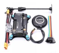 Contrôleur de vol APM2.8 avec Boussole intégrée, Support GPS M8N et Amortisseur Compatible avec quadrirotor RC Compatible Multicopter(Horizontal PACKAGEB)