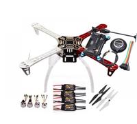 Contrôleur de vol APM2.8 avec Boussole intégrée, Support GPS M8N et Amortisseur Compatible avec quadrirotor RC Compatible Multicopter(Drone F450 Package B)