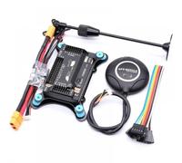 Contrôleur de vol APM2.8 avec Boussole intégrée, Support GPS M8N et Amortisseur Compatible avec quadrirotor RC Compatible Multicopter(Vertical PACKAGEB)