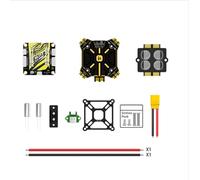 Contrôleur de vol Blitz F7 Pro et ESC E80 4 en 1 80A Pro compatibles avec Un Motif de Montage 35x35mm Compatible avec Multirotor cinématographique FPV X8(F7 80A ESC)