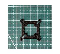 Contrôleur de vol de Drone de Course FPV ESC, Carte Adaptateur en Fiber de Carbone Compatible avec 30x30 à 25x25 20x20 16x16 M3 M2(25X25)