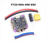 Contrôleur de vol F722 F7 45A 60A 4INI ESC VTX1000 vidéo Betaflight Compatible avec le système de contrôle de vol du Drone RC Racing Drone(F722 60A 4INI ESC)