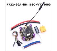 Contrôleur de vol F722 F7 45A 60A 4INI ESC VTX1000 vidéo Betaflight Compatible avec le système de contrôle de vol du Drone RC Racing Drone(F722 60A VTX1000)