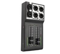 Contrôleur de volume passif, boîtier de contrôle de volume stéréo tout en métal 1 entrée 2 sorties, signal audio sans perte pour studio et système audio domestique, avec curseur
