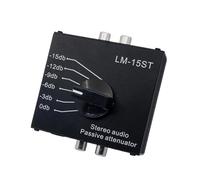 Contrôleur de volume passif en métal - Niveaux d'atténuation réglables - Atténuateur de musique pour home cinéma et studio - Atténuateur de musique stéréo passif