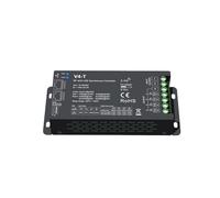 Contrôleur d'éclairage de scène DJ, table de mixage d'éclairage Contrôleur LED synchrone 4 canaux DMX512 PWM, variateur, mode maître ou esclave, 10 modes dynamiques RVB, DC12-48 V, compatible avec tél
