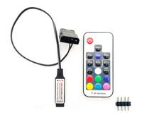 Contrôleur D'Effet D'Éclairage De Ventilateur D'Ordinateur,5V 3 Broches/12 V 4 Broches Rgb Contrôle De Fil D'Équipement De Ventilateur/Télécommande Avec Interrupteur Marche/Arrêt Et Réglage