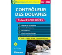 Contrôleur des douanes - Annales corrigées 2021-2022 - Marc Dalens - Studyrama Eds - broché - Scolaire / Universitaire