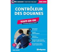 Contrôleur des douanes - Tout-en-un (Catégorie B - Concours 2025-2026)