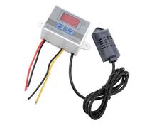 Contrôleur d'Humidité Numérique 0-99% HR avec Thermostat Intégré pour Déshumidification Précise et Climat Constant Idéal pour Maison Bureau Cave 220V Facile à Installer