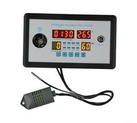 Contrôleur d'incubateur d'œufs, thermostat intelligent hygrostat contrôle automatique Hatcher avec capteur de température et d'humidité pour une surveillance précise des éclosions (220 V)