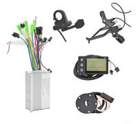 Contrôleur d'instruments de vélo électrique LCD 24 V/36 V/48 V 350 W Contrôleur de vitesse du moteur, contrôleur de moteur sans balais pour vélo électrique/scooter (gauche)