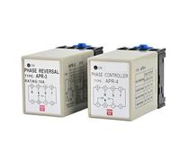 Contrôleur d'inversion de Phase APR-3 APR-4, protecteur de séquence, moteur de relais triphasé for éviter la perte de Phase inversée 220V/380V (Color : 380VAC, Size : APR-3)