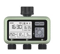 Contrôleur d'irrigation. Lot De 2 Minuteries D'arrosage À 3 Zones, Plan D'arrosage Indépendant, Arrosage Automatique Intelligent for Jardin Et Pelouse Minuterie d'arrosage