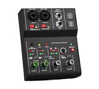 Contrôleur DJ, Console de mixage DJ, carte son noire, 16 bits, 48 kHz, faible bruit, utilisation en studio professionnel