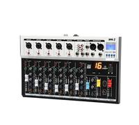 Contrôleur DJ, Console de mixage, interface, Bluetooth, USB, enregistrement, PC, alimentation fantôme 48 V, effet de retard et de répétition, mixeur de son DJ 7 canaux