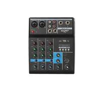 Contrôleur DJ, Console de mixage sonore, Interface USB, mélangeur Aud-io, entrée F-4A, moniteur d'alimentation fantôme sans fil à 4 canaux for ordinateur