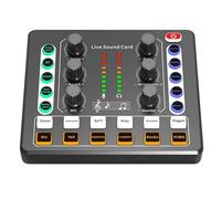 Contrôleur DJ, Interface audio avec effets de carte son en direct et changeur voix DJ Mixer, parfait for le streaming/podcasting/jeux